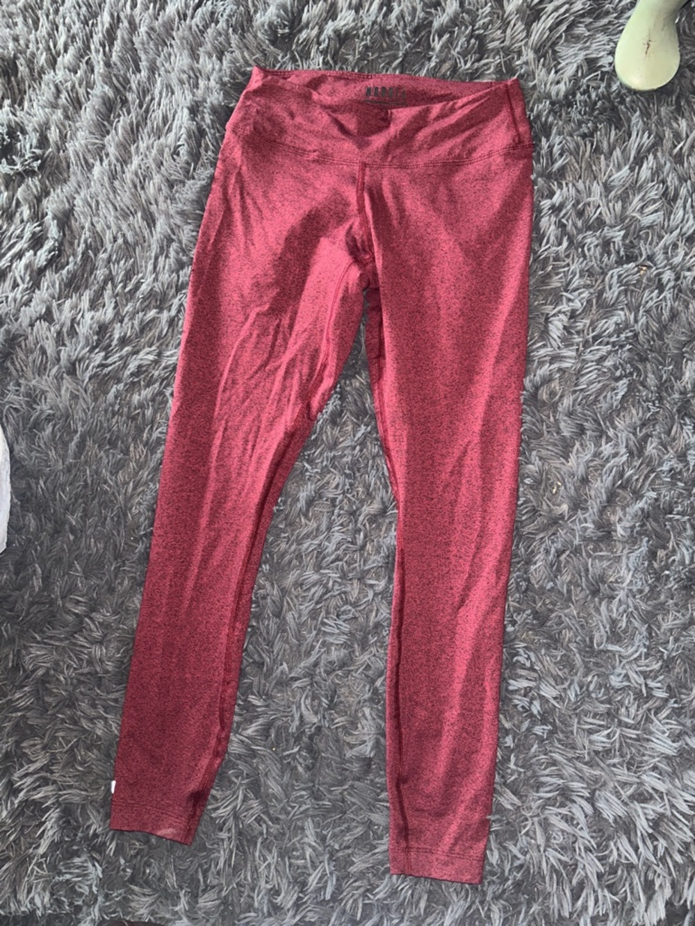 NOBULL Woman’s Shimmery Maroon Leggings